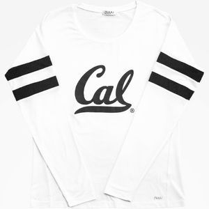 Nuyu California Long Sleeve Crew Sweatshirt - White/Black